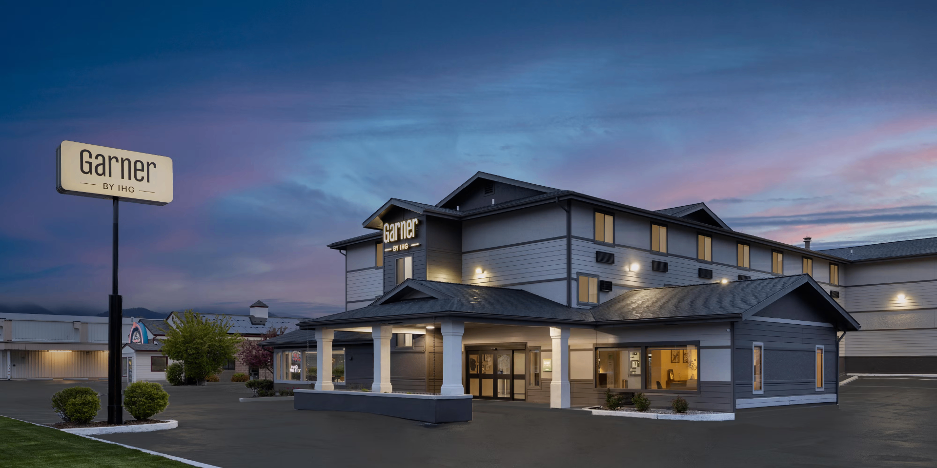 Garner Hotel IHG amenity space in Missoula, Montana